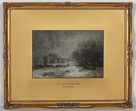 THE CLACHAN - WINTER TIME by Ewan Geddes - Auction record, sale price, and art valuation. Compare with similar artists and explore comparable artworks.