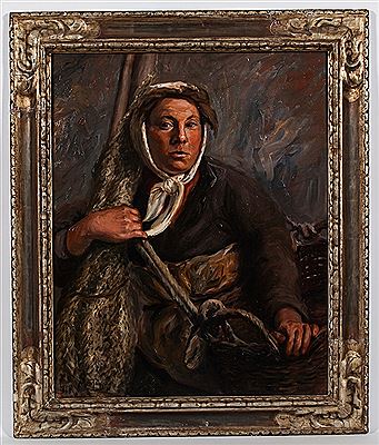ARTIST'S WIFE AS FISHERWOMAN
