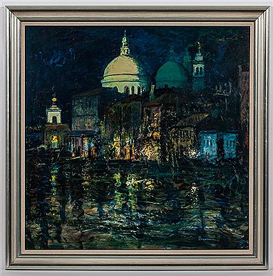 VENICE BY NIGHT by Danny Ferguson - Auction record, sale price, and art valuation. Compare with similar artists and explore comparable artworks.