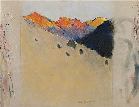 Studie Alpenglühen wohl unvollendete Studie, um 1930 by Hans Richard Heinmann - Auction record, sale price, and art valuation. Compare with similar artists and explore comparable artworks.