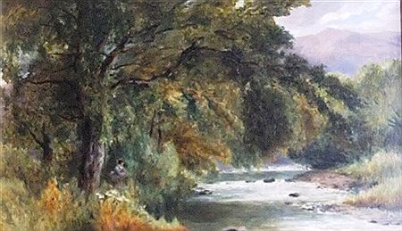 A bright day on a river, Betws-y-Coed by John Steeple - Auction record, sale price, and art valuation. Compare with similar artists and explore comparable artworks.