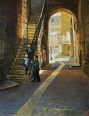 Mea Shearim by Varda Ginsburg - Auction record, sale price, and art valuation. Compare with similar artists and explore comparable artworks.