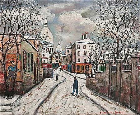 Sample artwork by Bruno Émile Laurent (Born 1928), known for painting - View similar artists and auction records