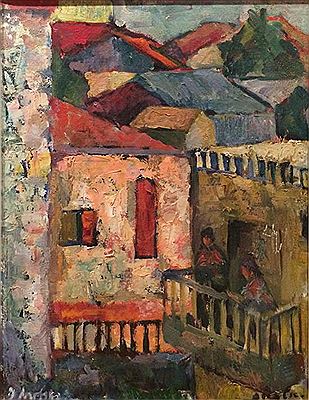 Urban landscape by Isidor Ascheim - Auction record, sale price, and art valuation. Compare with similar artists and explore comparable artworks.