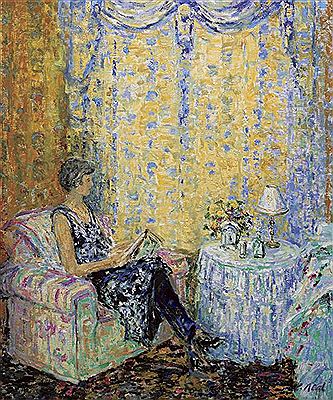 Afternoon at Le Perchoir, the artist's wife Susan, St.Croix, Teurthéville-Bocage, Normandie, France, August