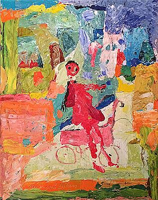 Girl on a bicycle by Richard Bilan - Auction record, sale price, and art valuation. Compare with similar artists and explore comparable artworks.