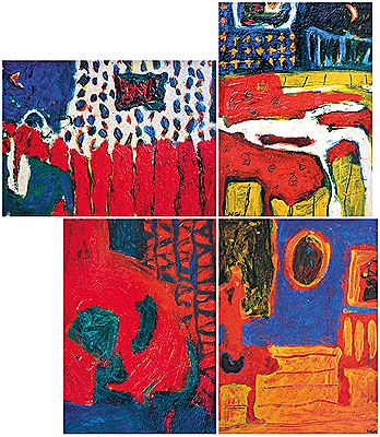 4 Pieces of Abstract Series (4) by Ng Hon Loong - Auction record, sale price, and art valuation. Compare with similar artists and explore comparable artworks.