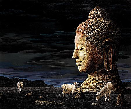 Sample artwork by Koeboe Sarawan (Born 1961), known for painting - View similar artists and auction records