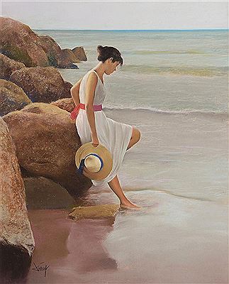 Girl at Water Edge