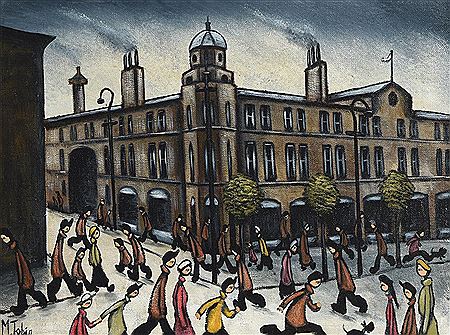 'Town Centre' by Michael Tobin - Auction record, sale price, and art valuation. Compare with similar artists and explore comparable artworks.