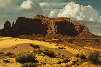 "Sand Dunes, Monument Valley" by James Fetherolf - Auction record, sale price, and art valuation. Compare with similar artists and explore comparable artworks.