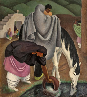 "Pueblo Life, Taos"