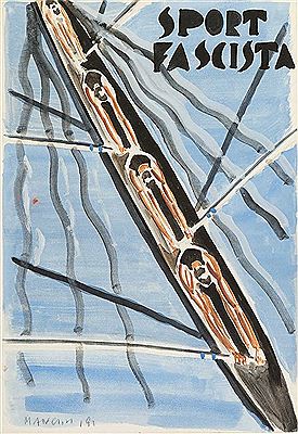 Canottaggio 4 senza, 1930 by Ottorino Mancioli - Auction record, sale price, and art valuation. Compare with similar artists and explore comparable artworks.