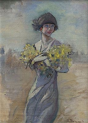 Fanciulla con mimosa by Luigi Bompard - Auction record, sale price, and art valuation. Compare with similar artists and explore comparable artworks.
