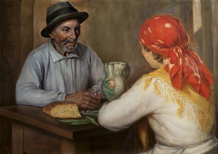 Il pasto by Orazio Amato - Auction record, sale price, and art valuation. Compare with similar artists and explore comparable artworks.