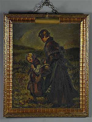Woman and child in a grassy landscape by R Rimar - Auction record, sale price, and art valuation. Compare with similar artists and explore comparable artworks.