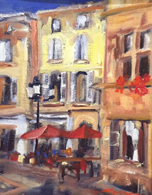 Sidewalk Cafe by Sharon Rusch Shaver - Auction record, sale price, and art valuation. Compare with similar artists and explore comparable artworks.