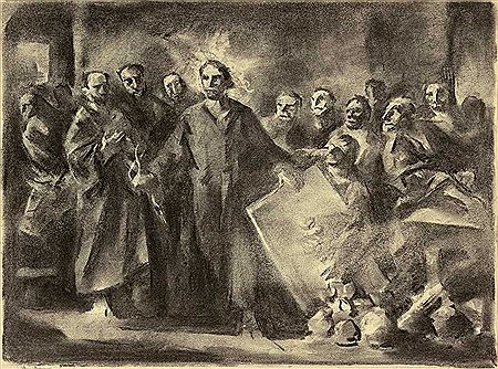 Christus säubert den Tempel by August Braun - Auction record, sale price, and art valuation. Compare with similar artists and explore comparable artworks.