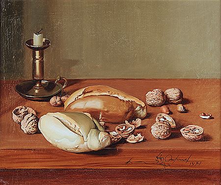 "NATURALEZA MUERTA CON NUECES"