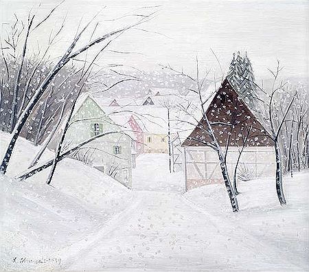 Winterlandschaft, Unterweissach, 1939