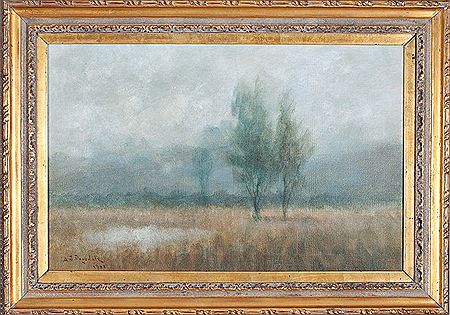 "Evening in the Marsh" and "Bayou Landscape", 1911 (pair)