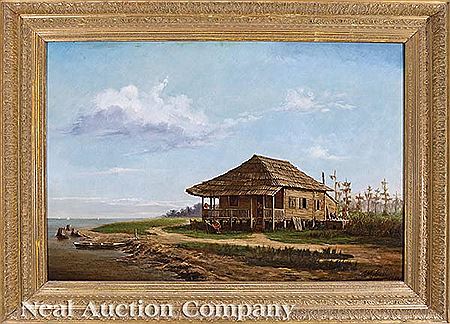 Sample artwork by Andres Molinary (1847 - 1915), known for landscape, still life and portrait painting, photographer - View similar artists and auction records