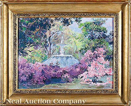 "Fountain in Forsyth Park, Savannah"