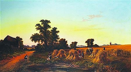 The Harvest Field", figures in the fields, with a Church in the distance by Walter Williams - Auction record, sale price, and art valuation. Compare with similar artists and explore comparable artworks.
