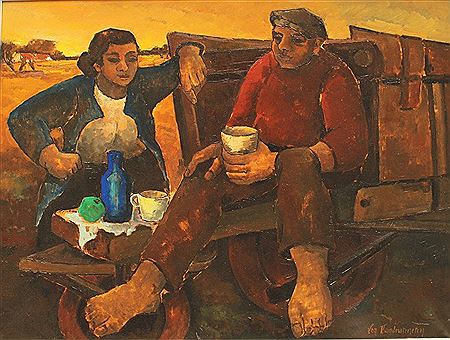 Sample artwork by Lea van der Straeten (Born 1929), known for painting - View similar artists and auction records