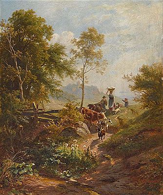 Farmers with livestock