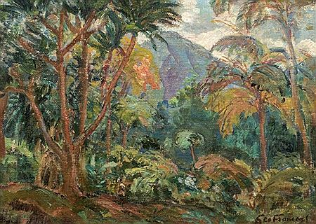Peintre-voyageur Paysage de Martinique