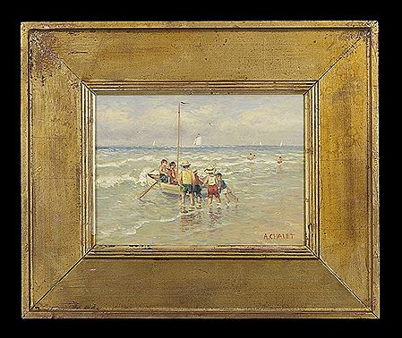 "Boys Setting Sail"