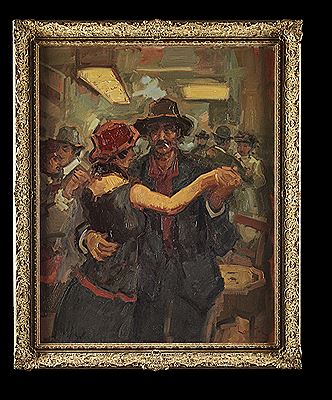 Sample artwork by Louis van der Pol (1896 - 1982), known for figure and genre painting - View similar artists and auction records