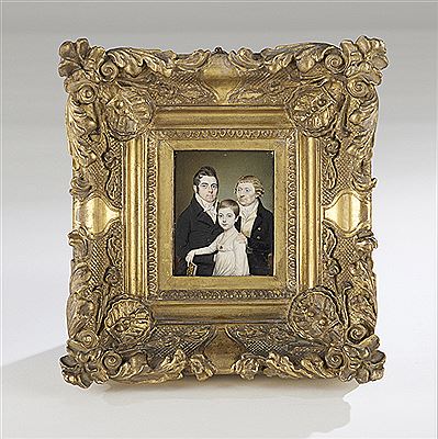 "Portrait of Two Gentlemen and a Boy"