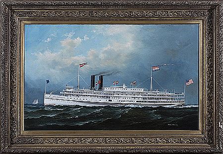 Sample artwork by Frederick (Fred) Pansing (1844 - 1912), known for marine and portrait paintings, lithography, photography - View similar artists and auction records