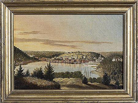 View of Norwich, Connecticut with Paddlewheel Steamer and Ship at Anchor by John Denison Crocker - Auction record, sale price, and art valuation. Compare with similar artists and explore comparable artworks.
