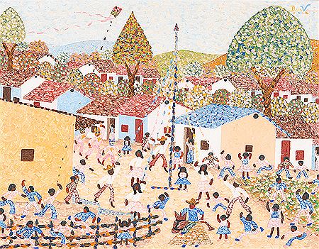 Baile folclórico de Venezuela, 1982 by Dionisio Veramendez - Auction record, sale price, and art valuation. Compare with similar artists and explore comparable artworks.