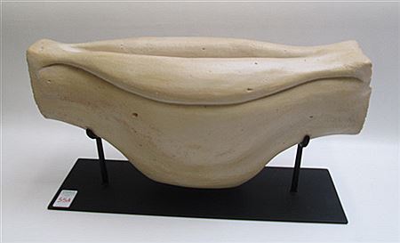 Abstract form on metal stand