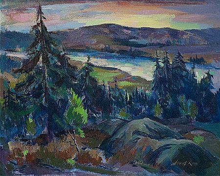 Northwest river landscape