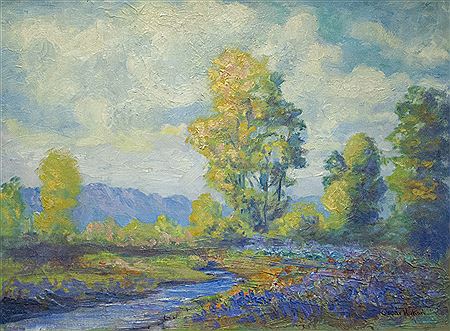 Oregon landscape by Oscar Hukari - Auction record, sale price, and art valuation. Compare with similar artists and explore comparable artworks.