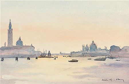 Venise, San Giorgio by Henri Davy - Auction record, sale price, and art valuation. Compare with similar artists and explore comparable artworks.