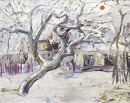 “Leipziger Schule” abgrenzt. Maler der vergessenen Generation! Wintersonne II