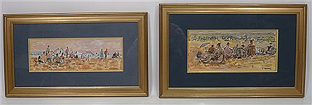 SCENES DE PLAGES (2) by François Graves - Auction record, sale price, and art valuation. Compare with similar artists and explore comparable artworks.