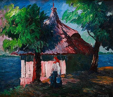 Cooling pit at lake Balaton by Ferenc Berendi - Auction record, sale price, and art valuation. Compare with similar artists and explore comparable artworks.