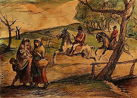 Hunters on Horseback by Dezso Fay - Auction record, sale price, and art valuation. Compare with similar artists and explore comparable artworks.