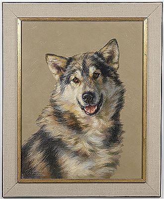 Alaskan dog, believed to be named "Ike." by Josephine Liddell - Auction record, sale price, and art valuation. Compare with similar artists and explore comparable artworks.