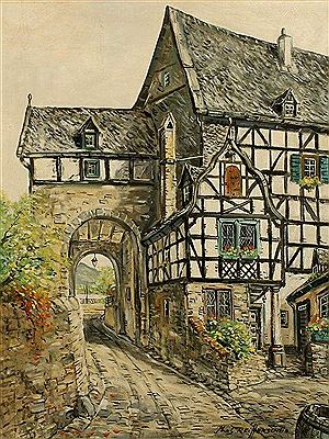 "Altes Rheintor in Oberwinter am Rhein"