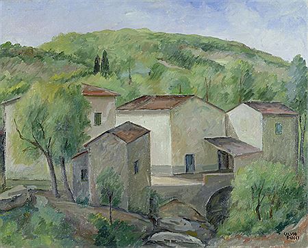 Paesaggio con case