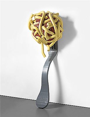 Leaning Fork with Meatball & Spaghetti III , 1994 by Claes Oldenburg & Coosje Van Bruggen - Auction record, sale price, and art valuation. Compare with similar artists and explore comparable artworks.
