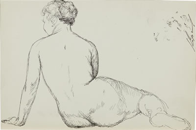 A Nude from the Back , circa 1980